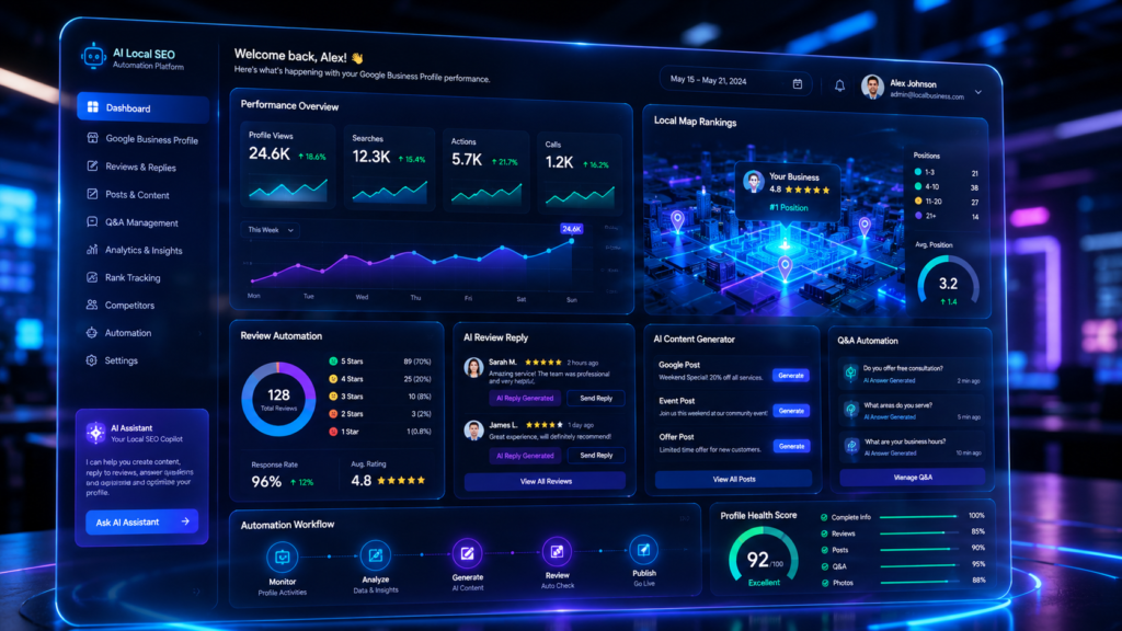 AI automation for Google Business Profile management