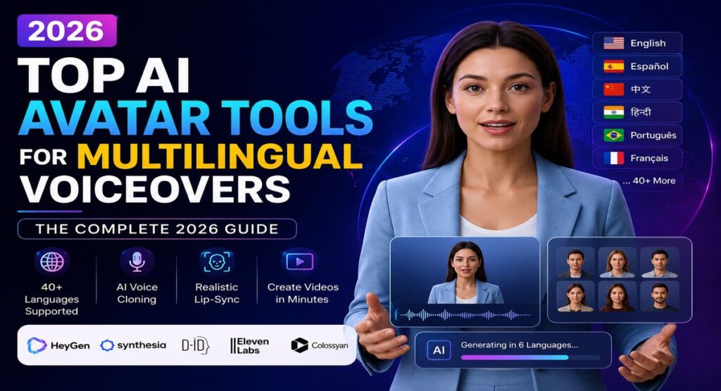 Top AI Avatar Tools for Multilingual Voiceovers