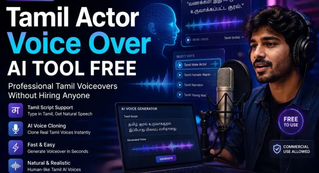 Tamil Actor Voice Over AI Tool Free