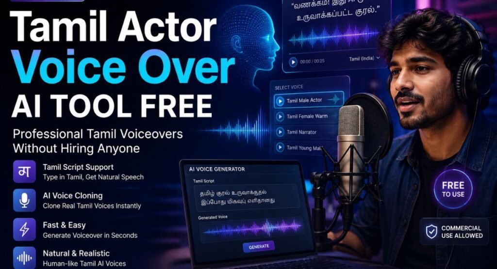 Tamil Actor Voice Over AI Tool Free