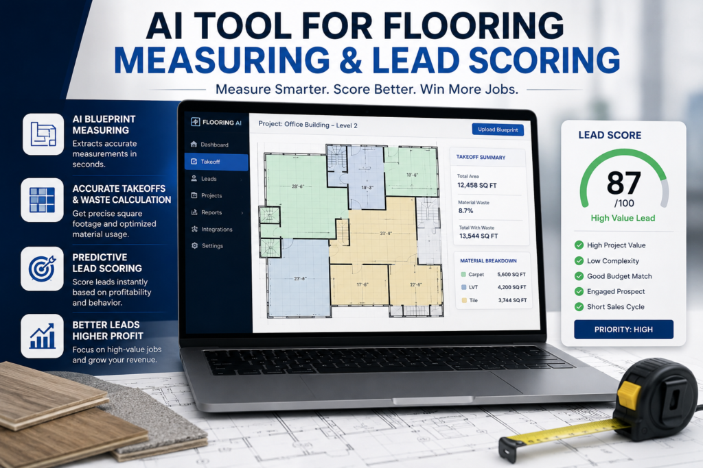 AI tool for flooring measuring lead scoring 