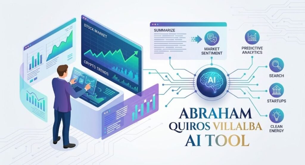 Comparison illustration of a user creating content on one side and a professional analyzing crypto and stock market trends on the other.