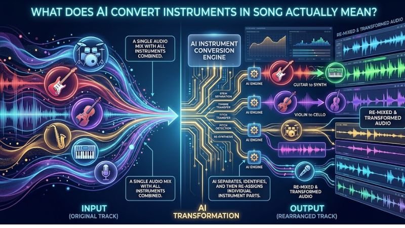 What Does AI Convert Instruments in Song Actually Mean?