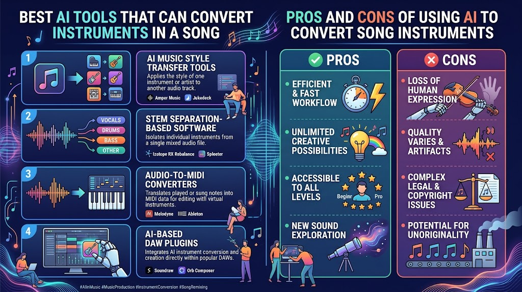 Pros and Cons of Using AI to Convert Song Instruments