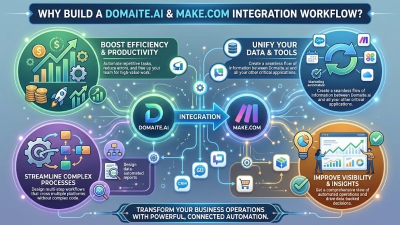 Why Build a Domaite.ai Make.com Integration Workflow?