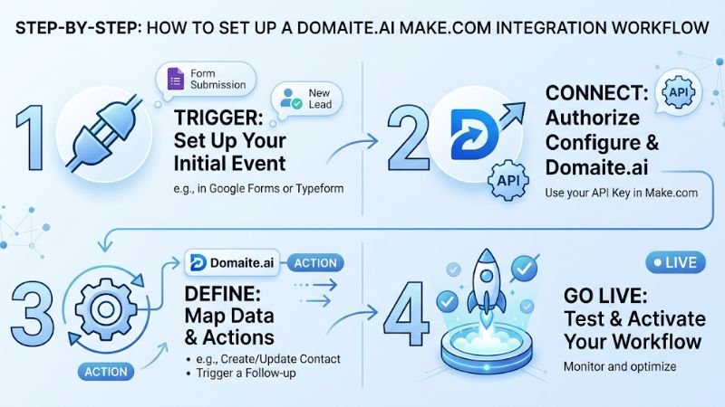 Step-by-Step: How to Set Up a Domaite.ai Make.com Integration Workflow