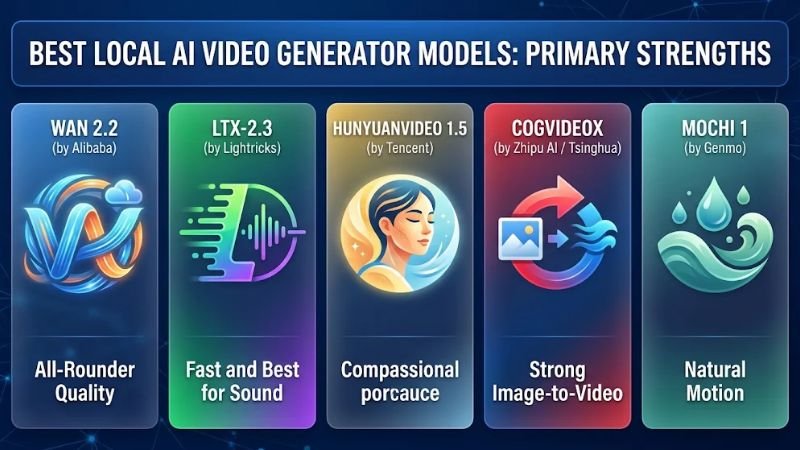 Best Local AI Video Generator Models in 2026